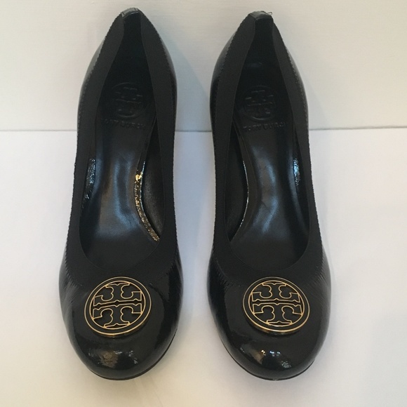 Tory Burch Caroline Black Patent Flex Pump size 8 - Picture 2 of 8